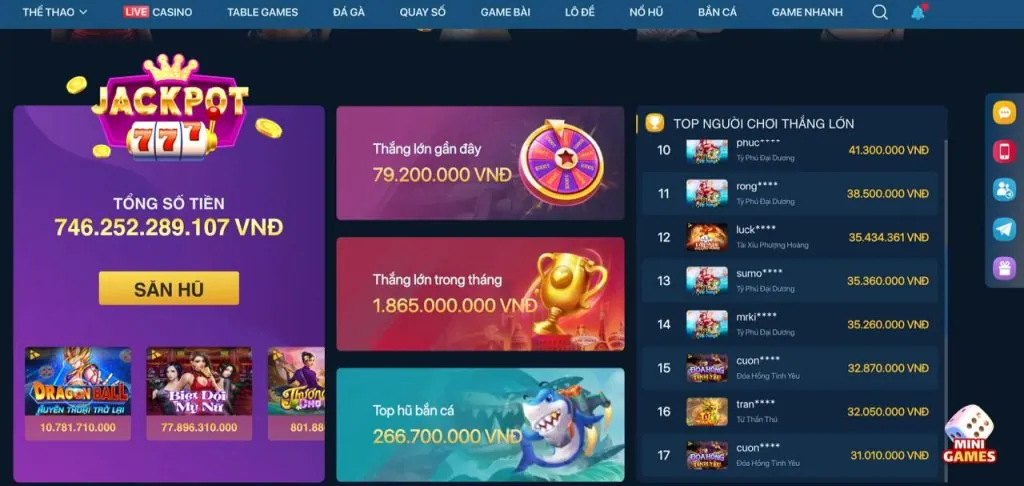 Thưởng nạp lần đầu cho slot game p888 game